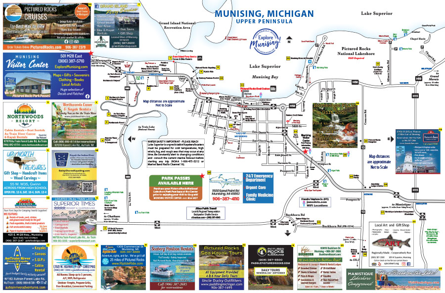 Explore Munising map