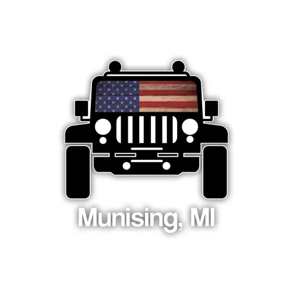 Wooden American Flag ORV - Munising, MI